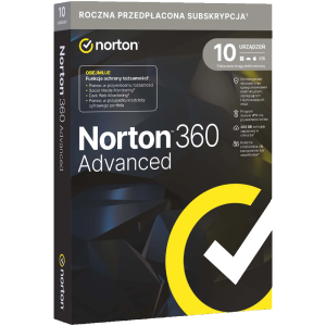 Norton 360 Advanced (10 stanowisk, 12 miesięcy)