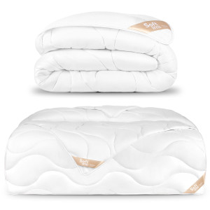 Kołdra bawełniana PREMIUM SATEEN całoroczna 200x220 cm, antyalergiczna, pikowana