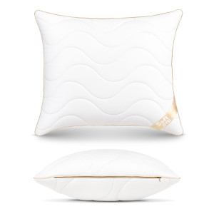 Poduszka bawełniana PREMIUM SATEEN 70x80 cm, antyalergiczna, pikowana