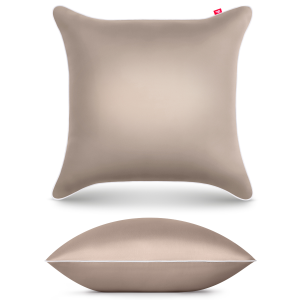 Poszewka satynowa 40x40 cm beżowa - 100% bawełna premium