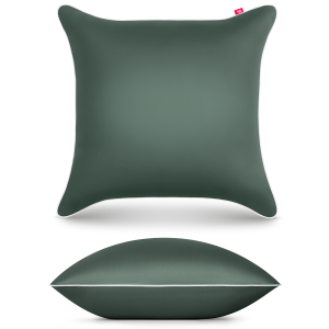 Poszewka satynowa 40x40 cm butelkowa zieleń - 100% bawełna premium