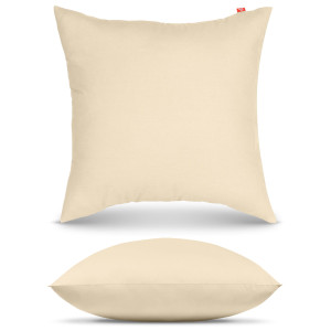 OUTLET Poszewka bawełniana na poduszkę ciepły beż 40x40