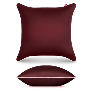 Poszewka satynowa 40x40 cm burgundowy - 100% bawełna premium