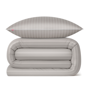 OUTLET Pościel adamaszkowa 140x200 cm + 1x 70x80 cm perłowy beż - 100% bawełna premium