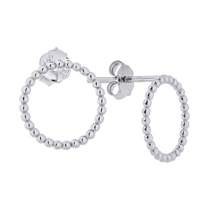 Kolczyki srebrne kółka