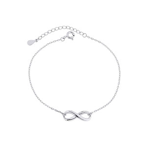 Bransoletka srebrna nieskończoność