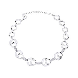 Bransoletka srebrna elegancka