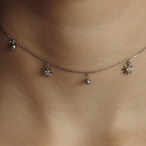 Choker kuleczki słońca