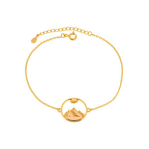 Bransoletka pozłacana góry