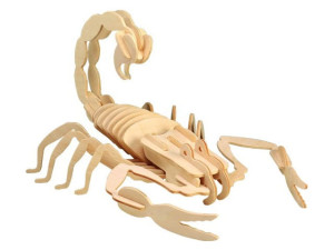Skorpion składanka drewniana puzzle 3D