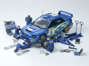 Mechanicy rajdowi Subaru Peugeot