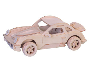 Samochód Porsche składanka drewniana