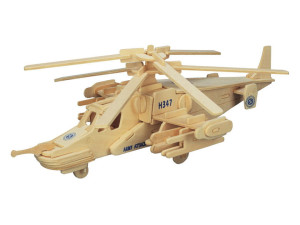Helikopter Ka-50 składanka drewniana