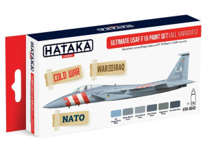 Zestaw farb akrylowych myśliwiec F-15 USAF