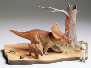 Dinozaur Chasmosaurus (diorama)