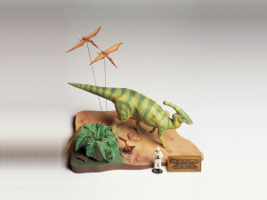 Dinozaur Parasaurolophus (diorama)