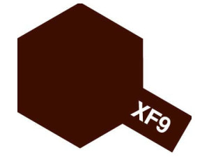 Farba akrylowa XF-9 Hull Red Flat