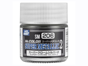 Farba metaliczna Mr.Color Super Chrome Silver 2