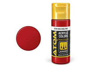 Farba akrylowa ATOM Coral pink