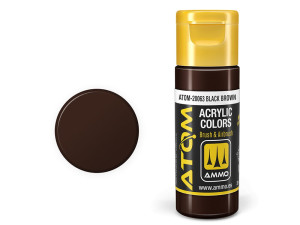 Farba akrylowa ATOM Black brown