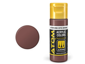 Farba akrylowa ATOM Coffee brown
