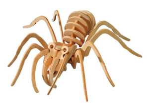 Pająk tarantula składanka drewniana puzzle 3D