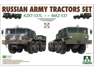 Ciągniki Russian Army Tractors Set KZKT-537L & MAZ-537