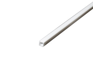 Plastikowa styrenowa biała kwadratowa rurka 5mm Square Tube
