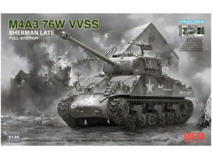 Czołg M4A3 76W VVSS Sherman Late Full Interior Standard Version