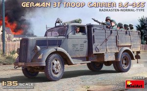 Ciężarówka wojskowa Opel Blitz German 3t Troop Carrier 3.6-36S