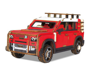 Samochód Land Rover składanka drewniana puzzle 3D