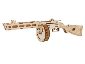 Pistolet maszynowy PPSH-41 składanka drewniana puzzle 3D