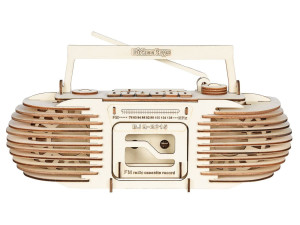 Radiomagnetofon składanka drewniana puzzle 3D