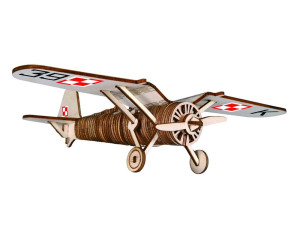 Samolot PZL P.11c składanka drewniana puzzle 3D