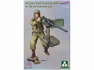 Figurka US Army Tank Crewman WW2 w/.50 cal machine gun