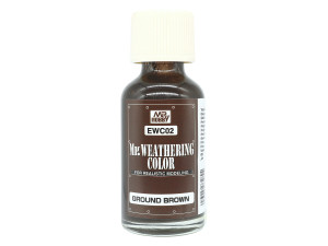 Wash farba olejna Mr.Weathering Color Ground Brown