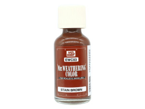 Wash farba olejna Mr.Weathering Color Stain Brown