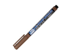 Mr.Hobby Marker Super Fine Tip Brush Pen for Panel Line Brown