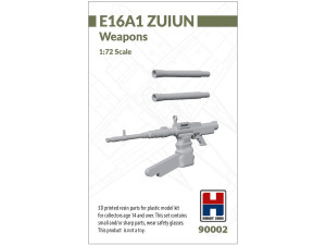3D printed resin parts for E16A1 Zuiun Weapons