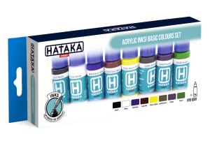 Zestaw tuszy akrylowych Acrylic Inks! Basic Colours Set