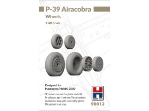 3D printed resin parts for P-39 Airacobra Wheels
