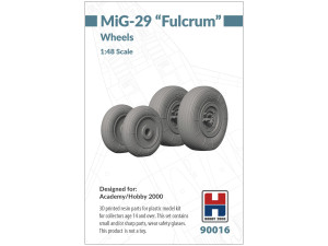 3D printed resin parts for MiG-29 Fulcrum Wheels