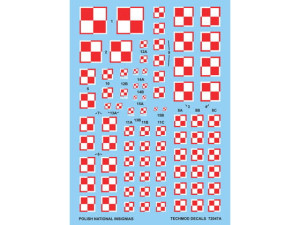 Kalkomania Insignias Poland szachownica