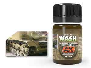 Wash modelarski Dark yellow