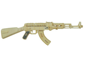 Karabinek AK-47 składanka drewniana puzzle 3D