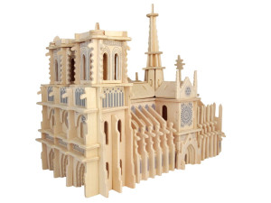 Katedra Notre Dame składanka drewniana puzzle 3D