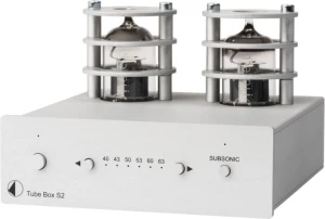 Pro-Ject Tube Box S2 - Sølv Mm/mc Riaa-Trinn