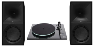 Klipsch The Nines / Rega Planar 2 Stereopakke I Sort Finish