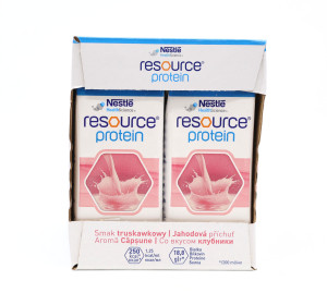 Resource Protein o smaku truskawkowym 4 x 200 ml