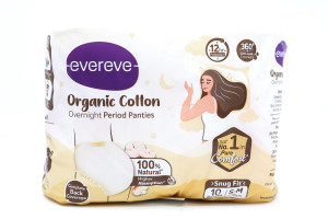 Majtki chłonne menstruacyjne z organicznej bawełny EVEREVE, a'10, różne rozmiary